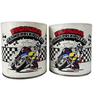 Vintage Honda Racing Grand Prix Puzzle 1984 Made in USA Lot of 2 48pc Complete